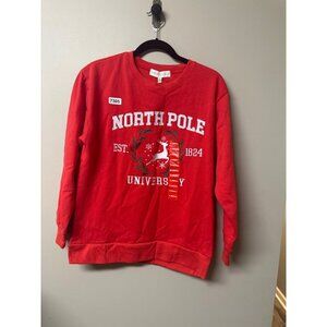 State of mine xsmall nwt red sweat shirt